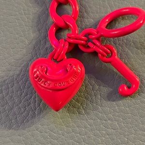 Neon pink juicy couture bracelet